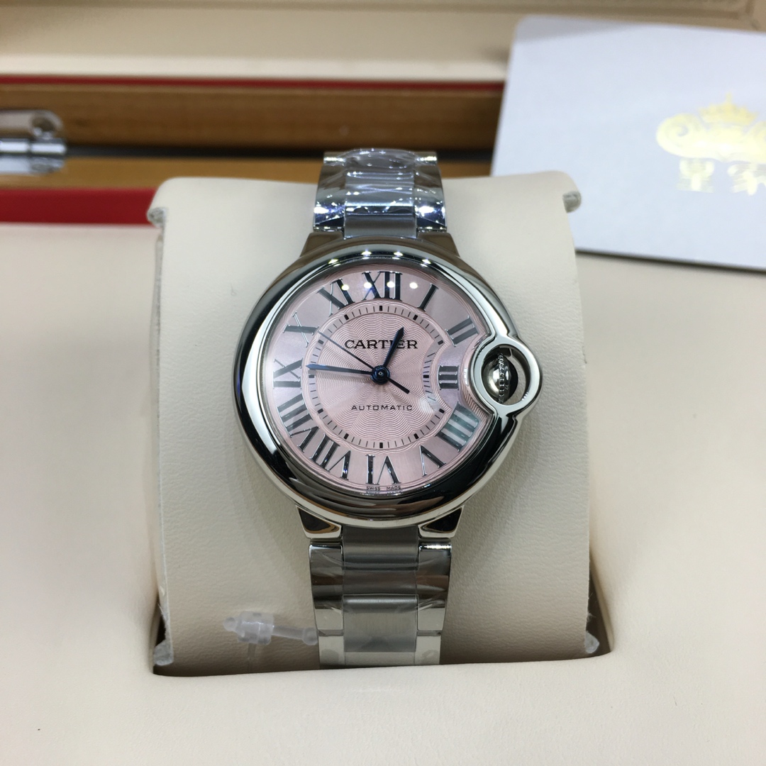 Cartier 皇家 卡地亚蓝气球33粉色腕表