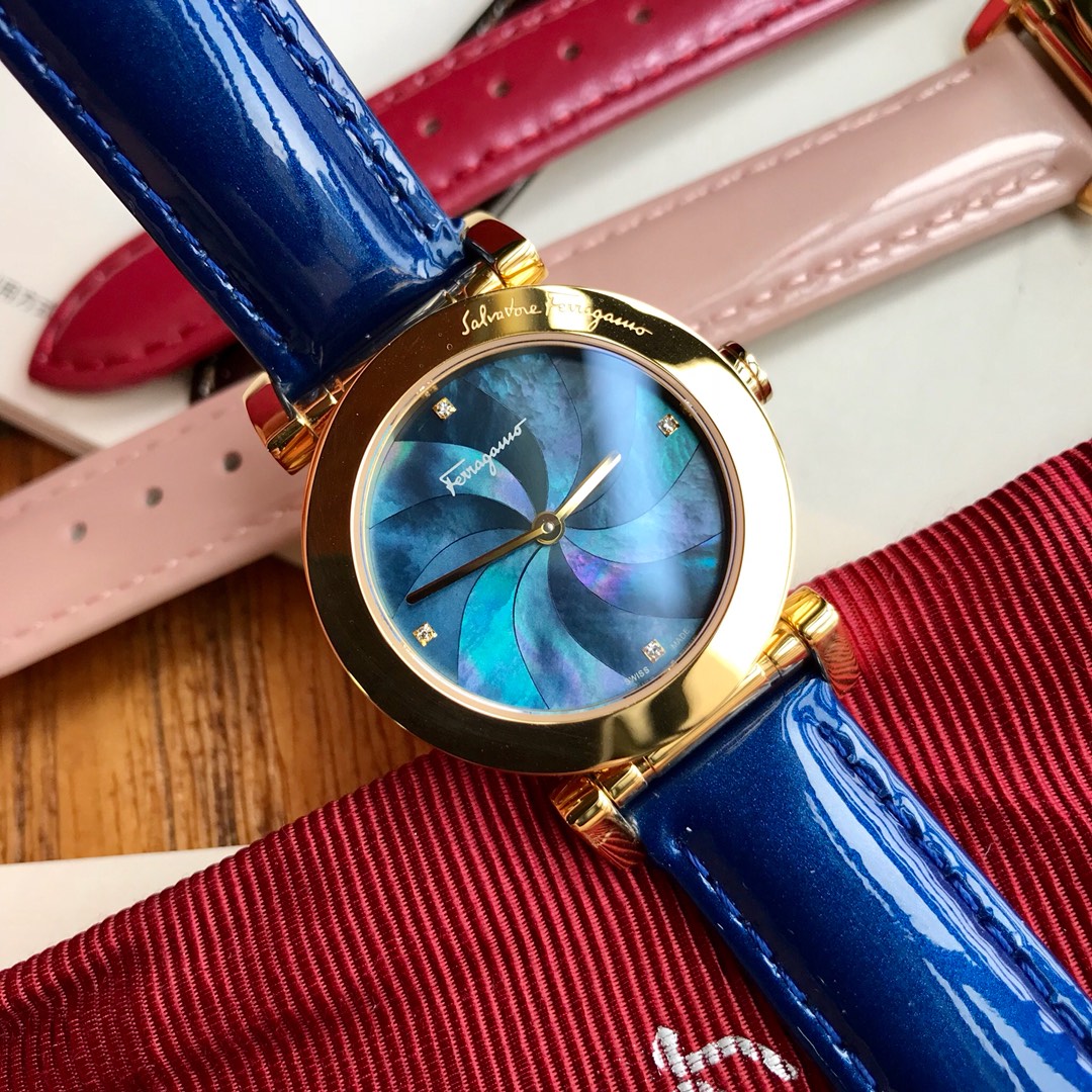 Zenium Watch: Real Feragamo, F50 F-F-F-F-F-F-F-F-F-F-F-F, 31mm Diameter Chart. - 图片 3