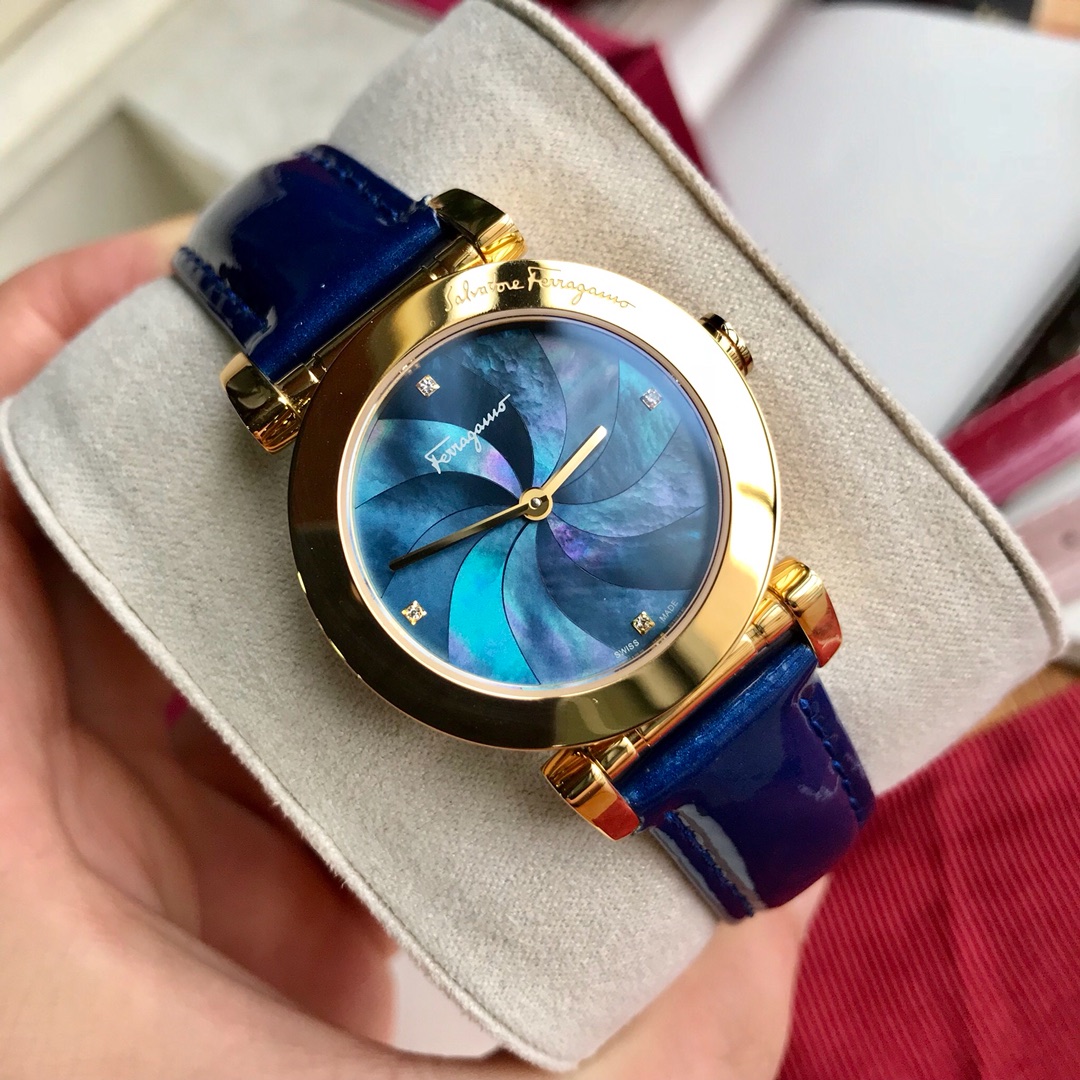 Zenium Watch: Real Feragamo, F50 F-F-F-F-F-F-F-F-F-F-F-F, 31mm Diameter Chart. - 图片 2