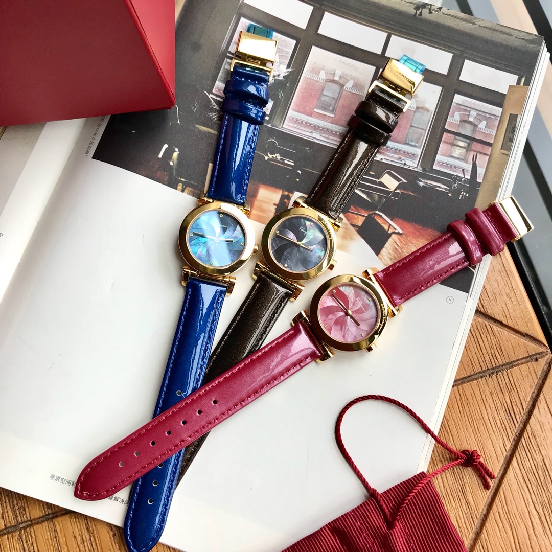 Zenium Watch: Real Feragamo, F50 F-F-F-F-F-F-F-F-F-F-F-F, 31mm Diameter Chart. - 图片 1