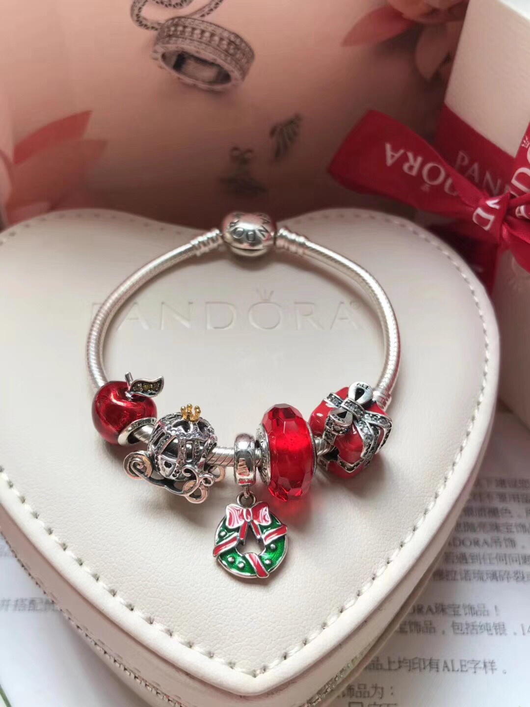 NO:103557,Christmas style ANDORA!  The real thing is more beautiful Christmas gift!  Christmas gift gift artifact, Pandora finished bracelet, bracelet19860909圣诞节款ANDORA！ 实物更美圣诞好礼！ 圣诞送礼神器,潘多拉成品手镯,bracelet,Jewelry