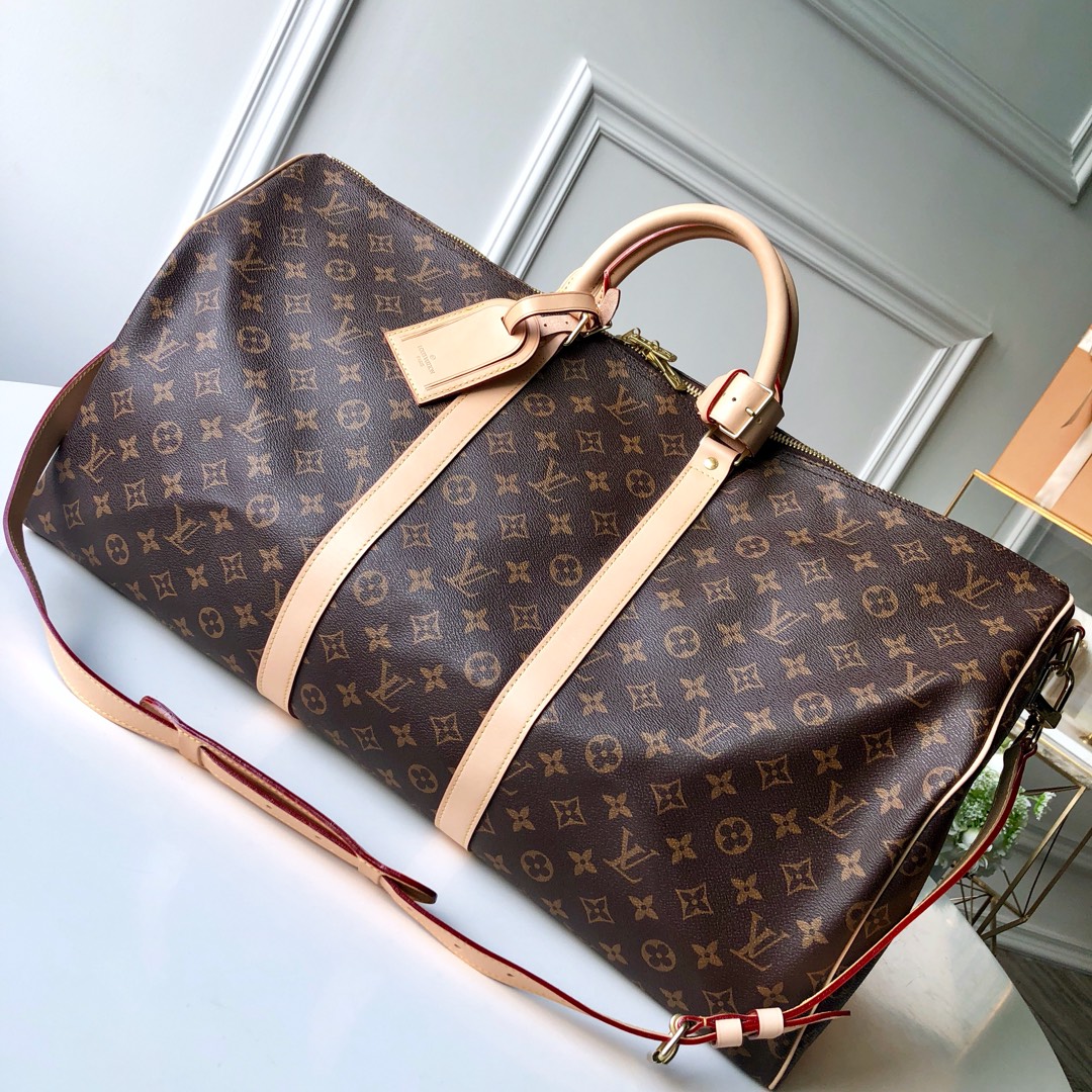 Louis Vuitton LV Keepall Copy
 Travel Bags Monogram Canvas M41414