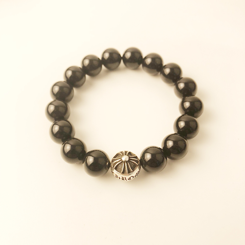 Chrome Hearts 品质克罗心Chrome hearts 黑曜石手链