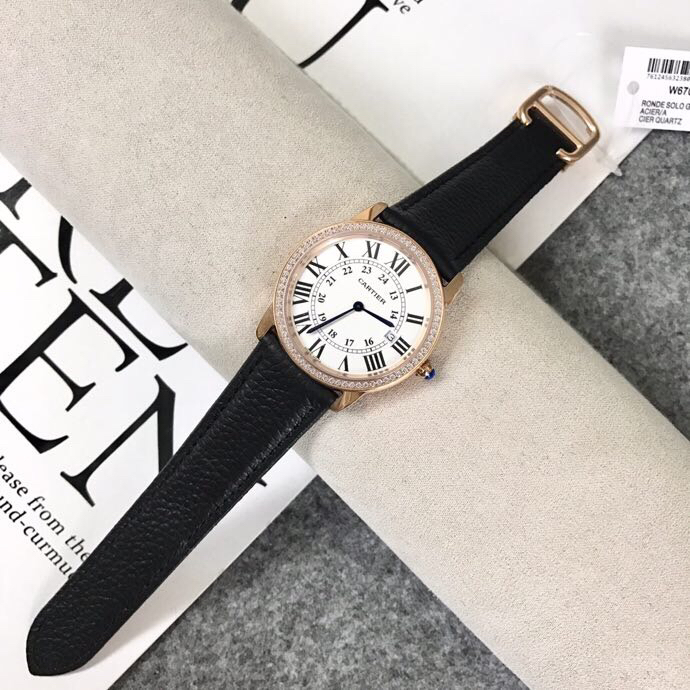 Cartier CARTIER/卡地亚伦敦SOLO系列中性款石英腕表W6700255 日期 显示特殊功能