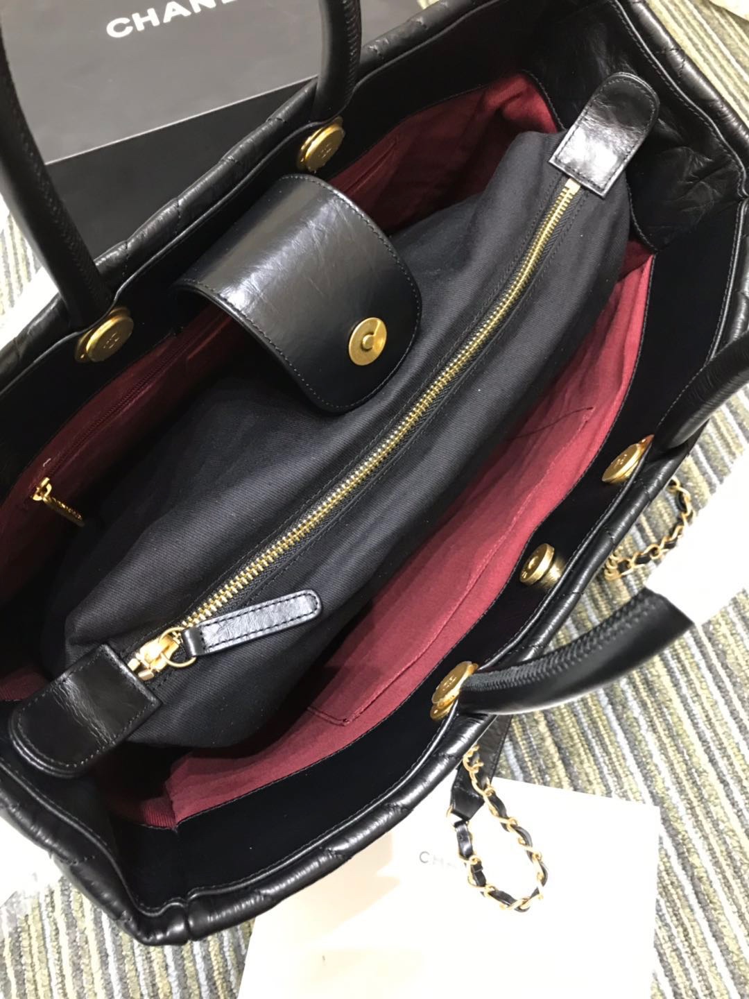 ️💕 A93525# '18 Fall/Winter new arrival Large Shopping Bag, V-chevron 5