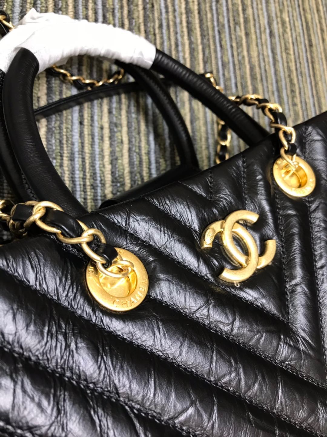 ️💕 A93525# '18 Fall/Winter new arrival Large Shopping Bag, V-chevron 6