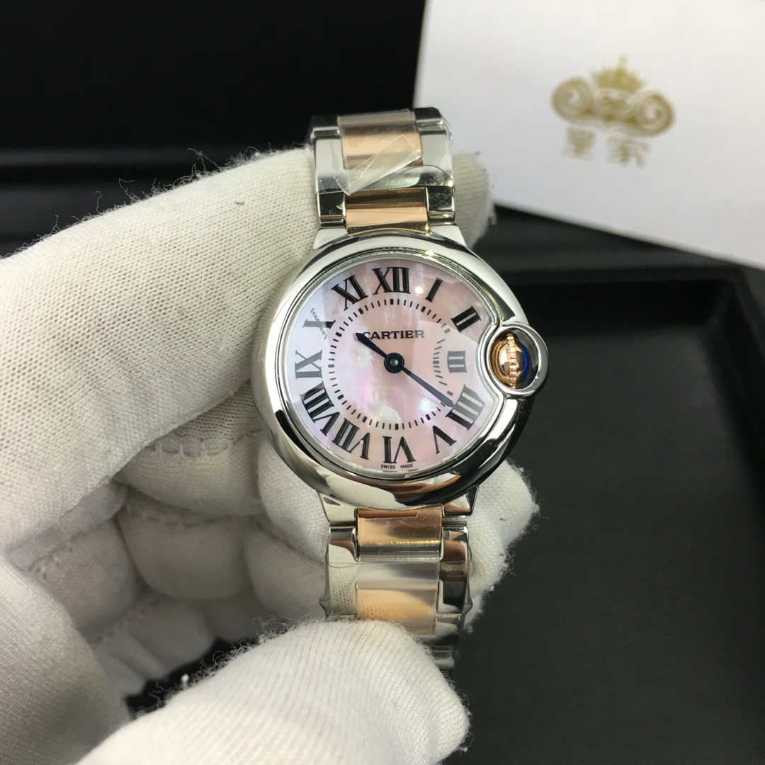 Cartier 皇家 卡地亚蓝气球28尺寸女款腕表