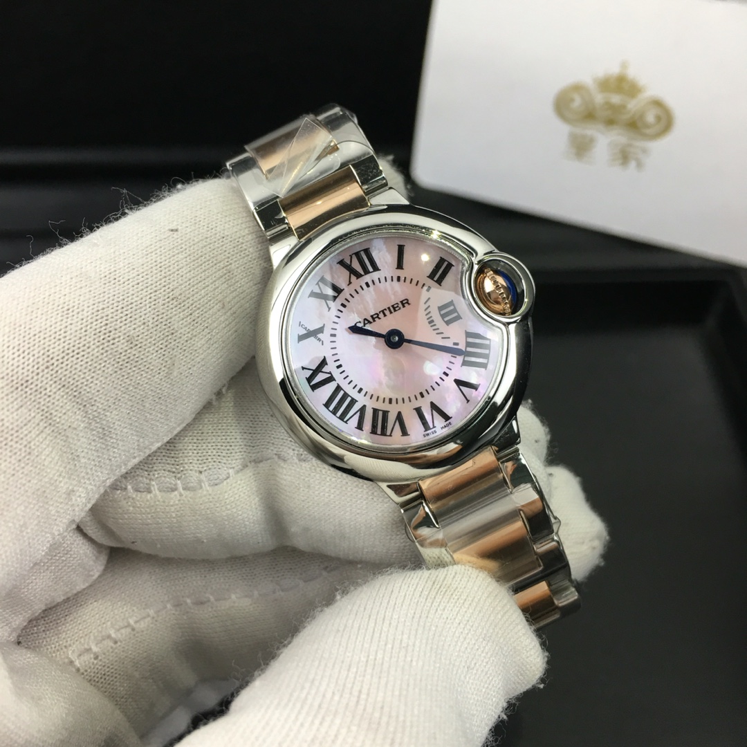 Cartier 皇家 卡地亚蓝气球28尺寸女款腕表
