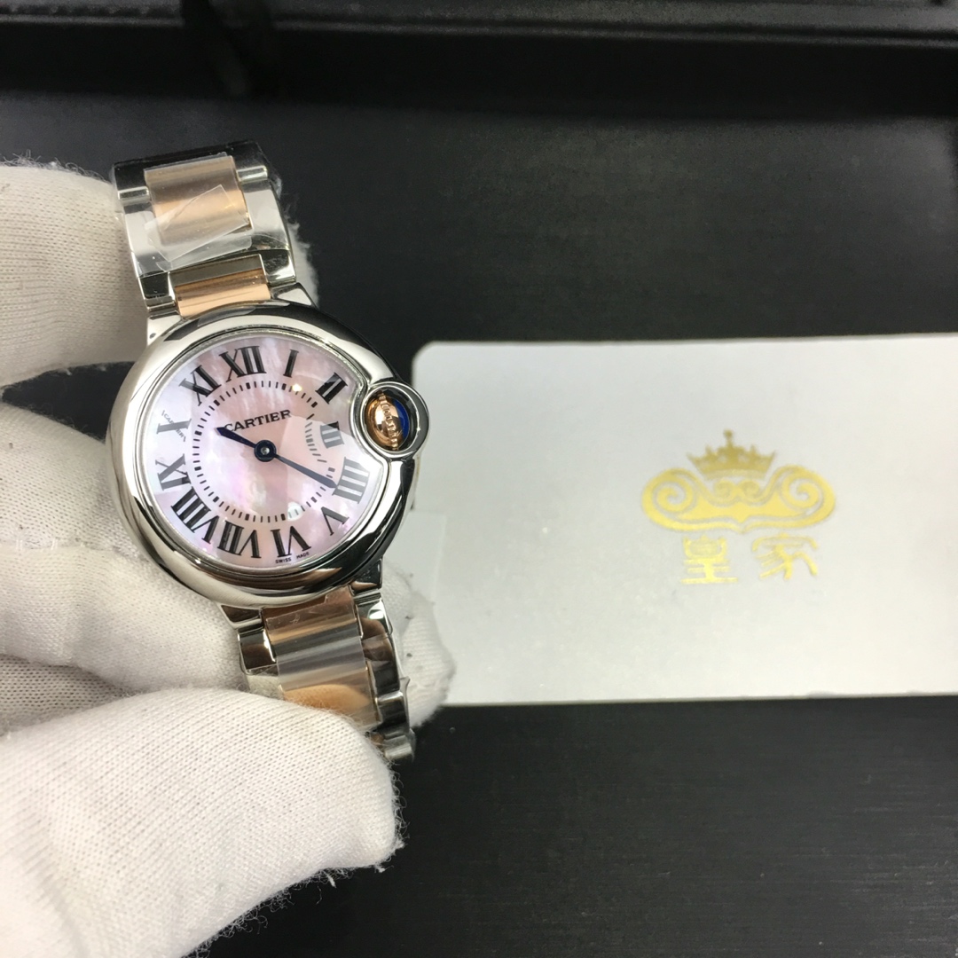 Cartier 皇家 卡地亚蓝气球28尺寸女款腕表