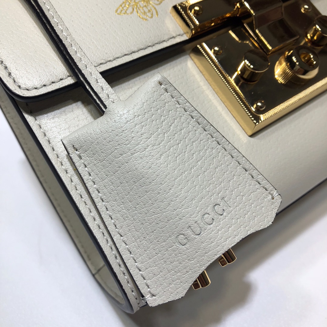 GUCCI古驰Padlock系列蜜蜂星星小号肩背包432182