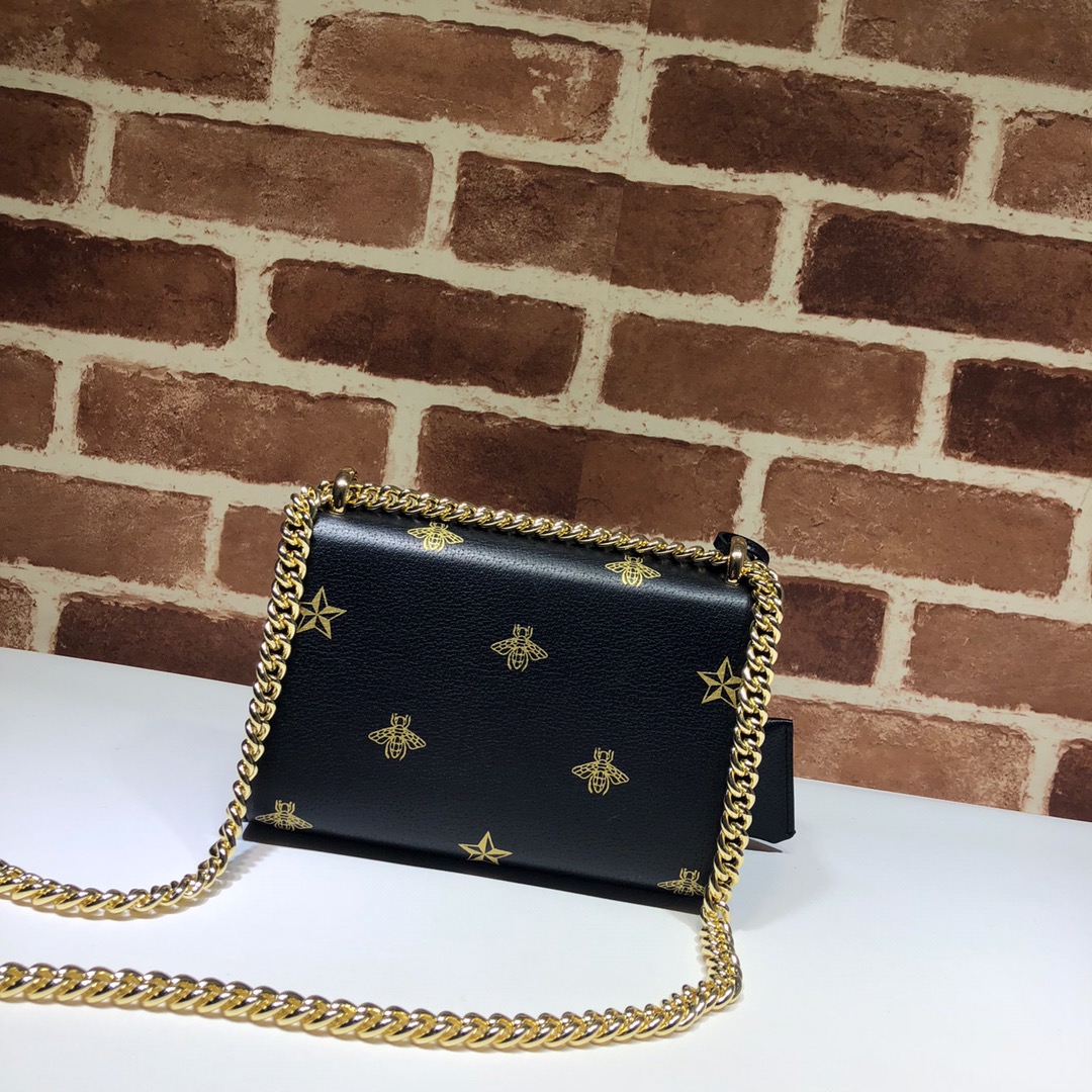 GUCCI古驰Padlock系列蜜蜂星星小号肩背包432182