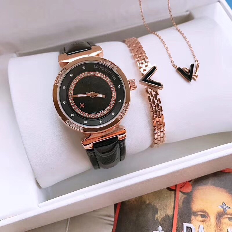 “Louis Vuitton Quest Collection: Elegant Titanium Bracelet and Necklace Set” - 图片 7