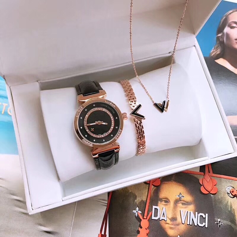 “Louis Vuitton Quest Collection: Elegant Titanium Bracelet and Necklace Set” - 图片 6