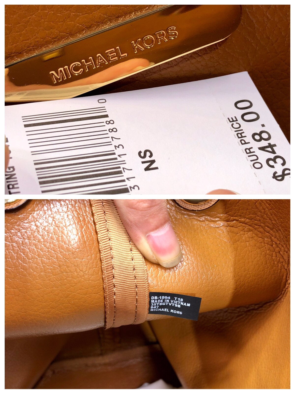 Michael Kors ～MK纯 印花购物袋 附带挽手包 御用PVC字母印花料 假一陪十 耐磨耐刮绝对经用