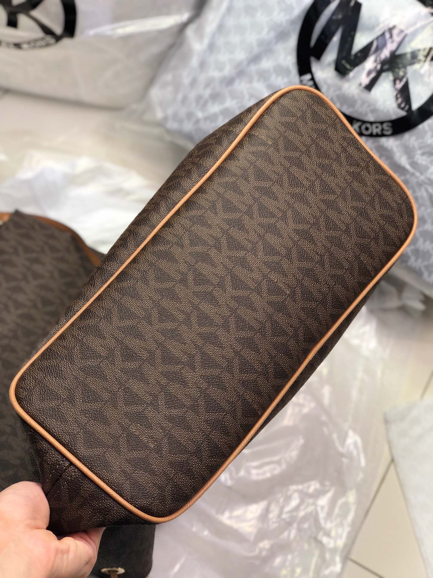 Michael Kors ～MK纯原印花购物袋 附带挽手包 御用PVC字母印花料 假一陪十 耐磨耐刮绝对经用