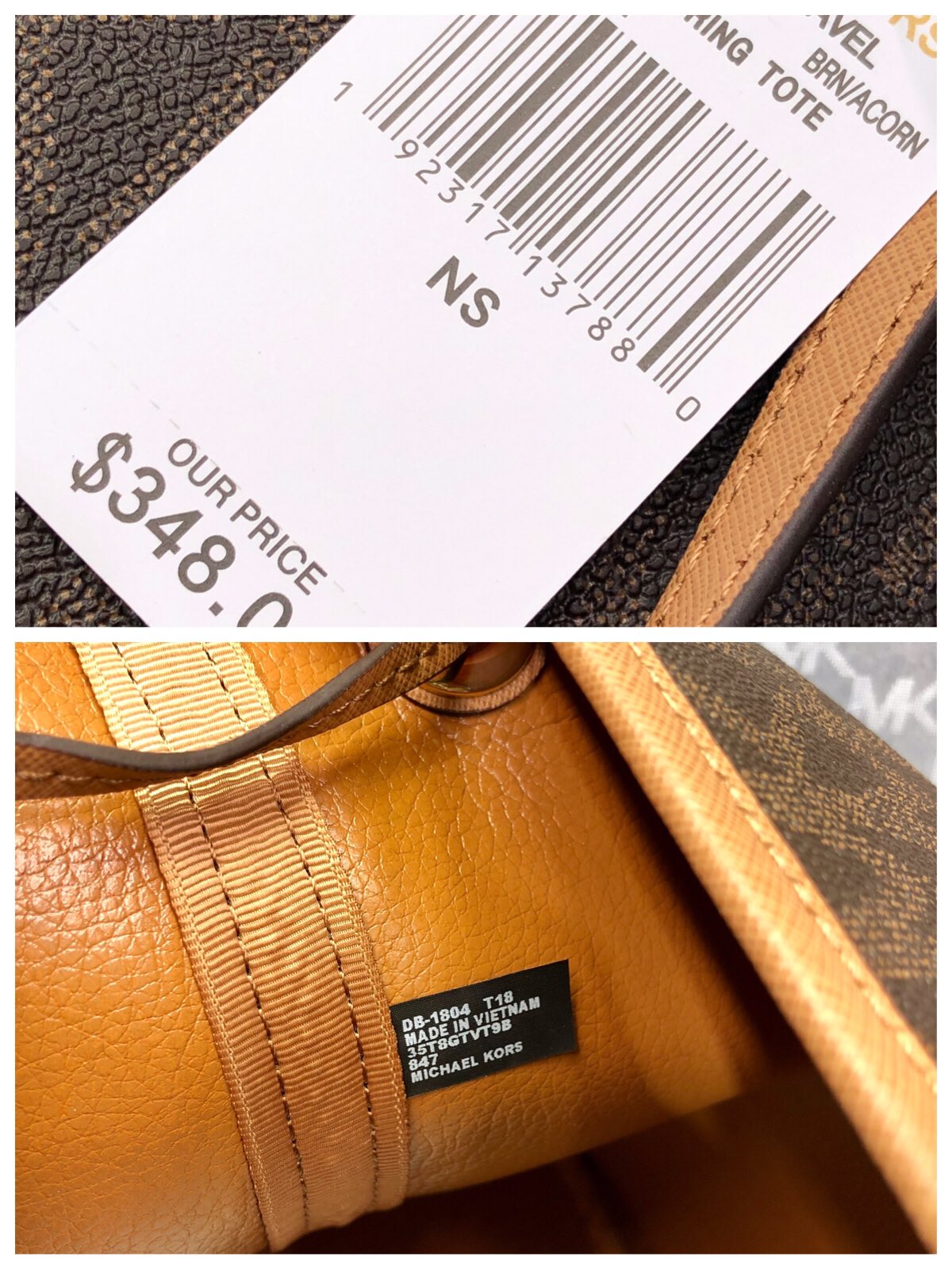 Michael Kors ～MK纯原印花购物袋 附带挽手包 御用PVC字母印花料 假一陪十 耐磨耐刮绝对经用