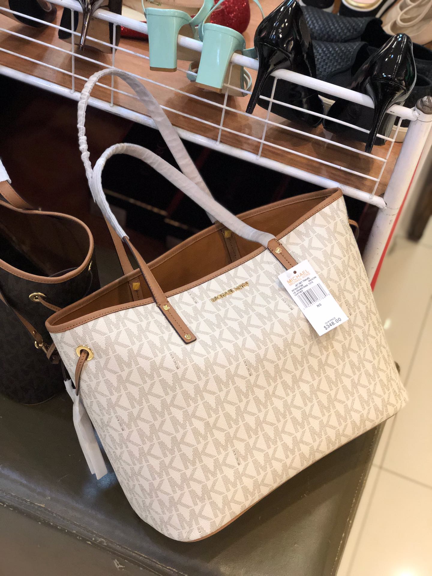 Michael Kors ～MK纯原印花购物袋 附带挽手包 御用PVC字母印花料 假一陪十 耐磨耐刮绝对经用