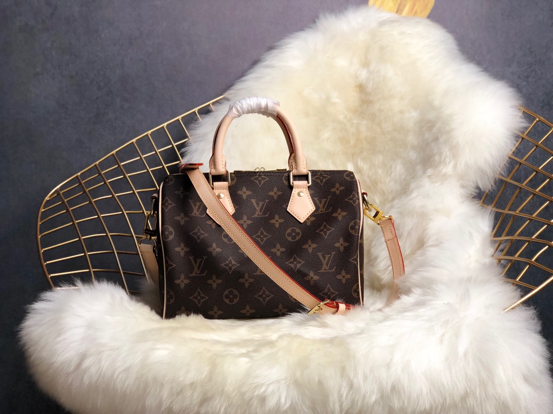 Louis Vuitton LV Speedy Bags Handbags Monogram Canvas Cowhide Fashion M41113