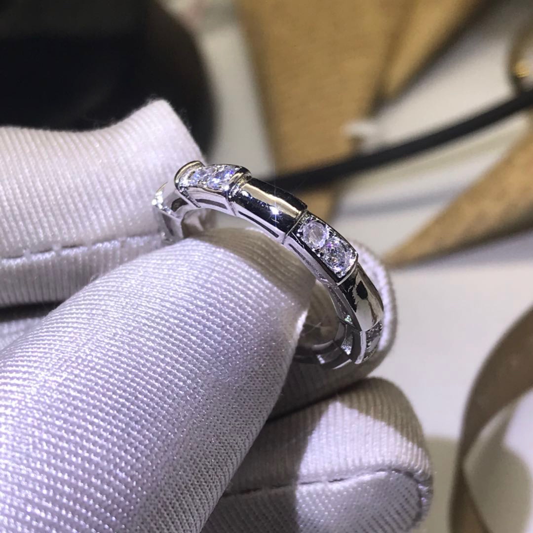 NO:114438,Bulgari Ring Snake Bone Light Body Diamond Couple Ring Rose Gold Platinum No. 678, Jewelry Boutique, Bvlgari,ring19860909宝格丽戒指 蛇骨光身间钻情侣戒指 玫瑰金 白金 678号,饰品精品,bvlgari,ring,Jewelry