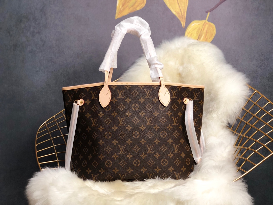 Louis Vuitton LV Neverfull Bags Handbags Canvas Fabric Vintage M40995