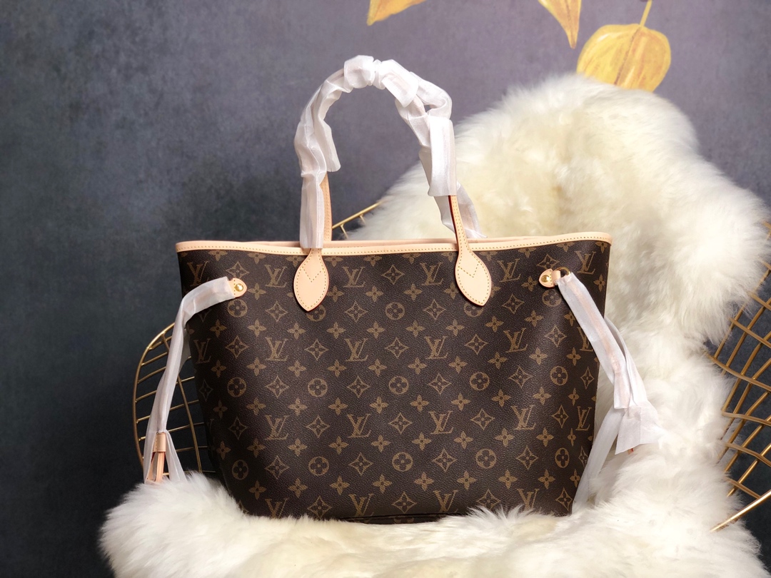 Louis Vuitton LV Neverfull Bags Handbags Canvas Fabric Vintage M41177