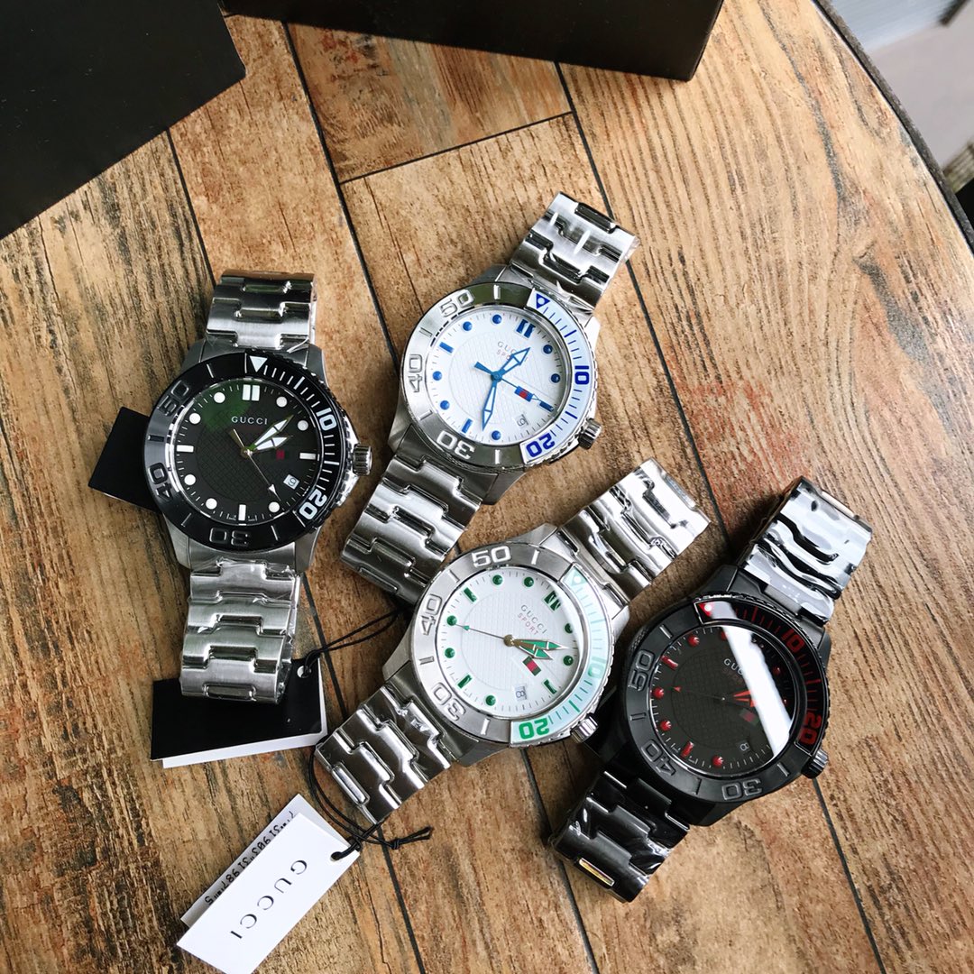 NO:156630,Batch: Original box: 30 Gucci latest watch BIack-, model YA126230 Gucci Men's stainless steel fashion quartz bowl watch, simple and fashionable design, giving people an accident, the watch adopts blue, white and white color, each with strict inspection, the watch is matched with sapphire crystal glass Swiss quartz movement Size 44mm, [color] [color],,gucci,gucci19860909批: 原盒:30 古驰Gucci最新款腕表BIack-,型号YA126230 Gucci 男士精钢时尚石英碗表 ,简洁时尚的设计,给人一种意外,腕表采用蓝白白搭配颜色 每一只都有严格的检测,腕表搭配蓝宝石水晶表镜 瑞士石英机芯 尺寸44mm,[色][色][色],,gucci,gucci,Watch