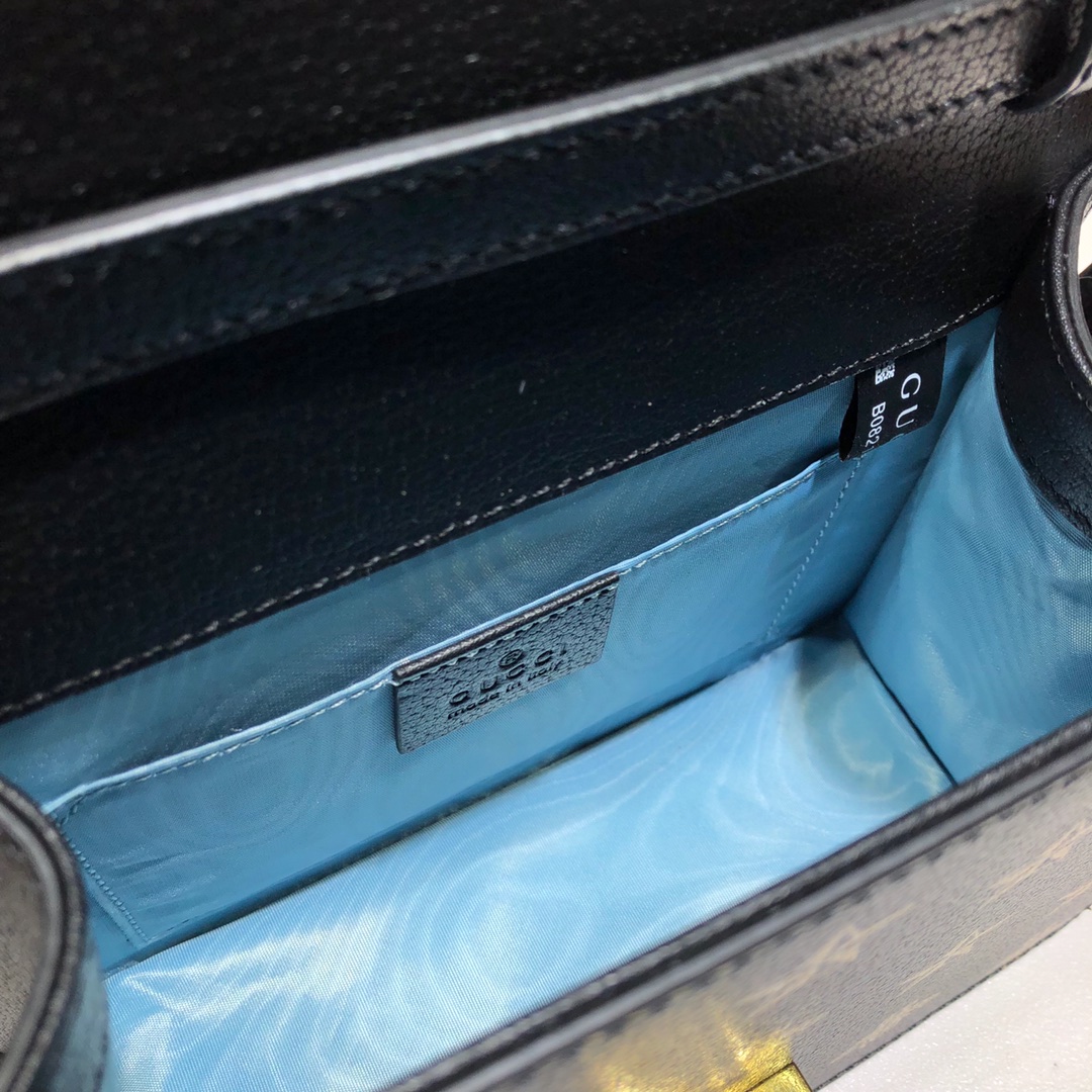 Gucci古驰Sylvie系列蜜蜂星星皮革迷你手袋470270