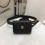 Chanel Belt Bags & Fanny Packs Black Gold Casual