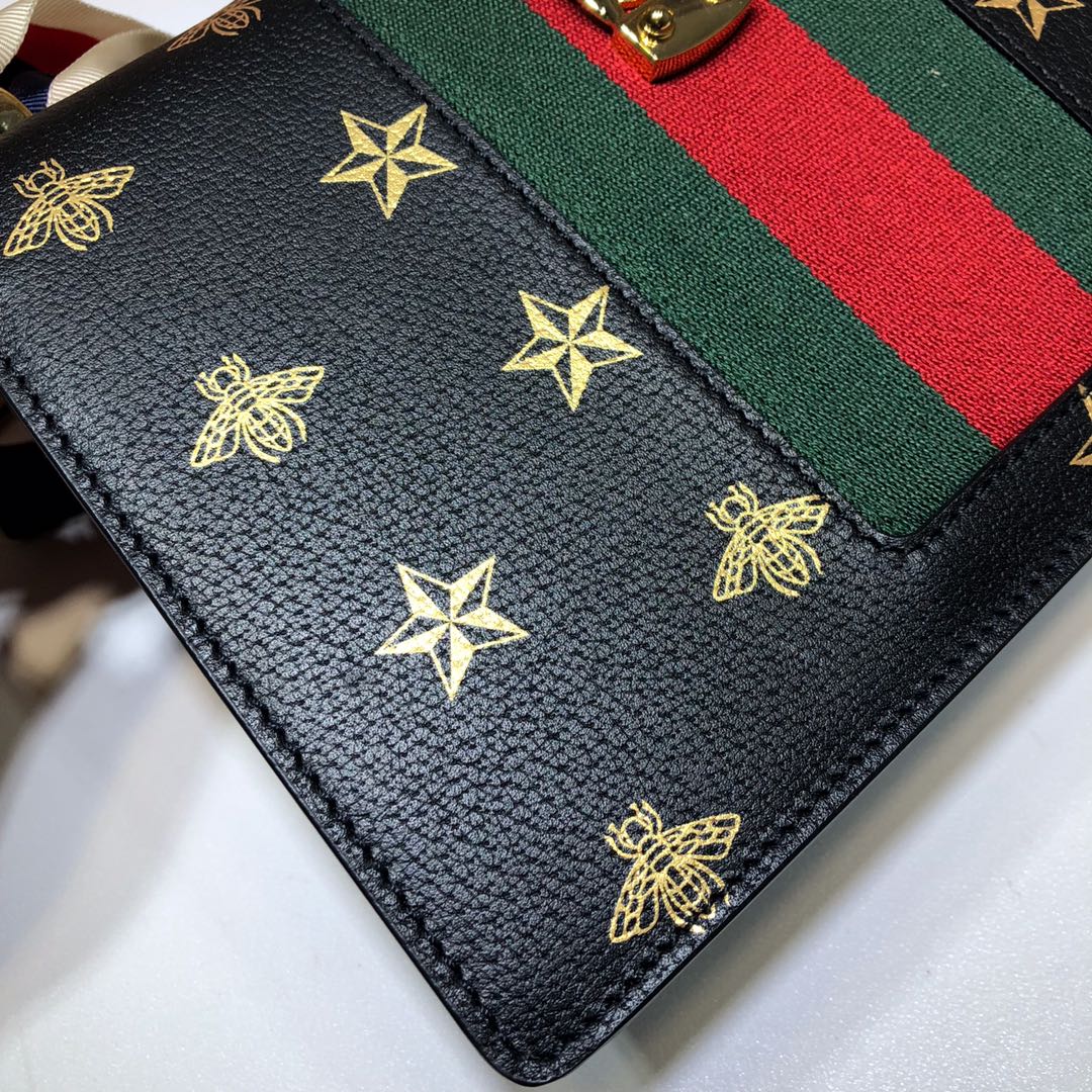 GUCCI古驰Sylvie系列蜜蜂星星小号肩背包524405