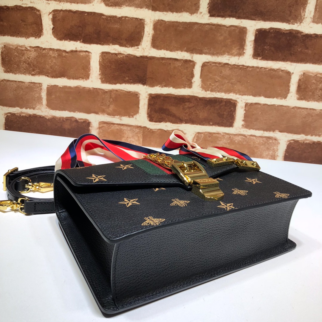 GUCCI古驰Sylvie系列蜜蜂星星小号肩背包524405