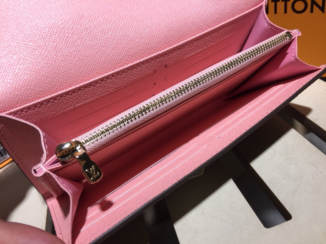 エレガントなモノグラム帆布の信封式財布