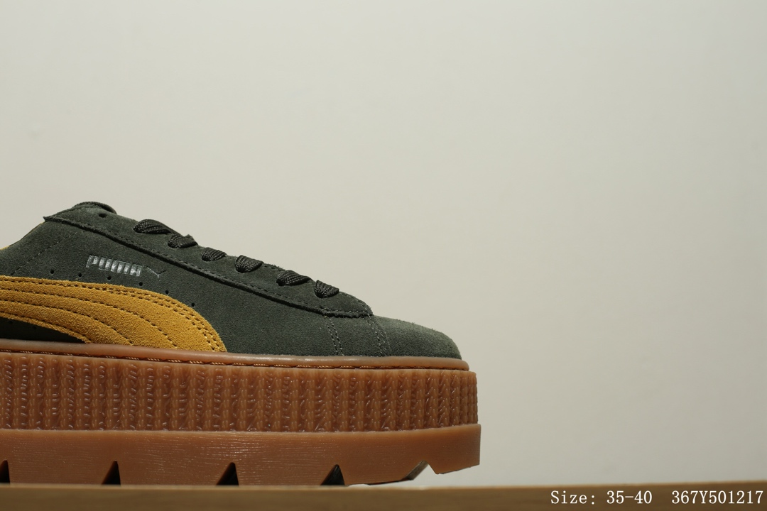 160 #真标半码 彪马 Puma Cleated Creeper 蕾哈娜 松糕厚底增高鞋