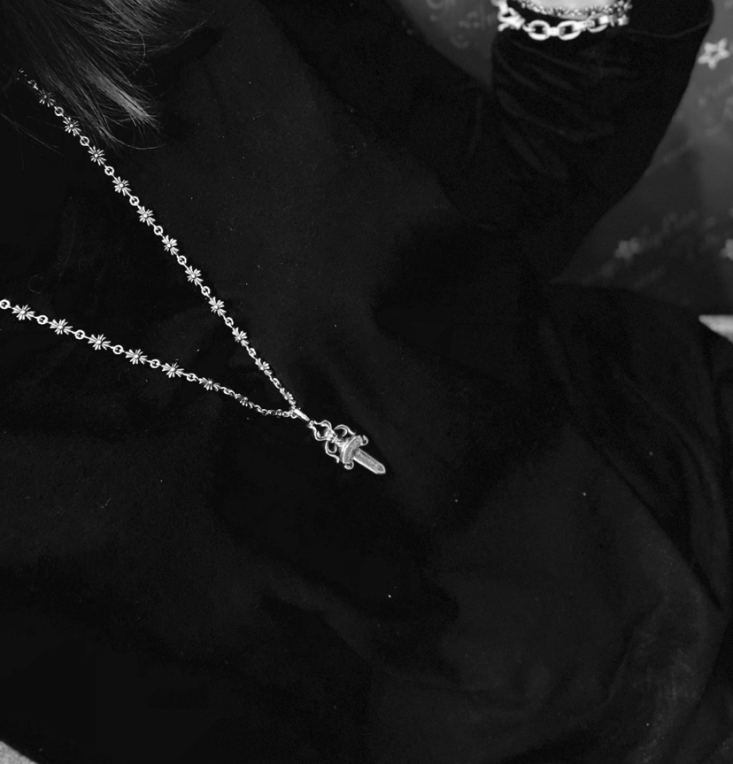 Chrome Hearts 品质克罗心Chrome hearts 十字链小号宝剑项链