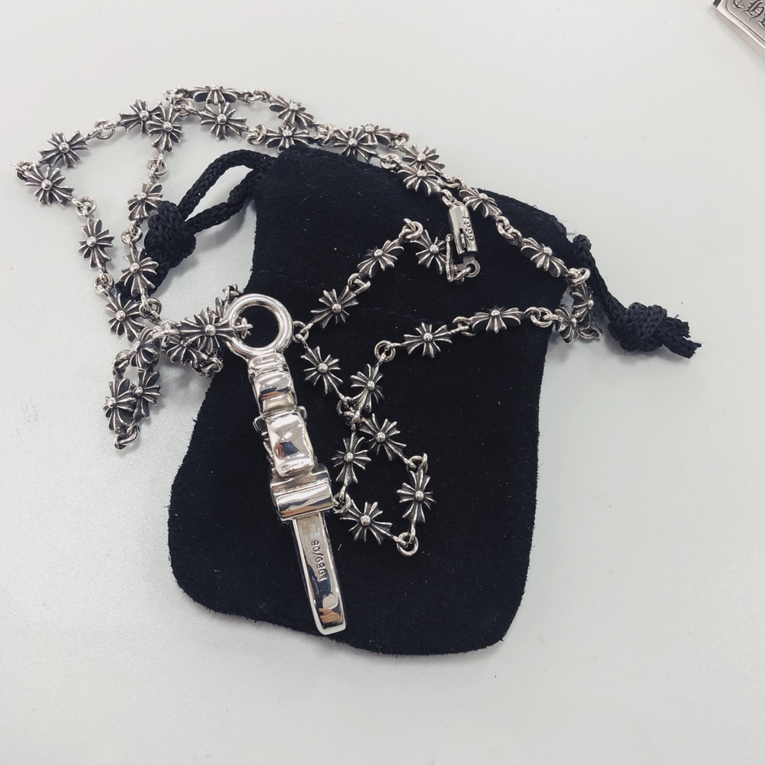 Chrome Hearts 品质克罗心Chrome hearts 十字链小号宝剑项链
