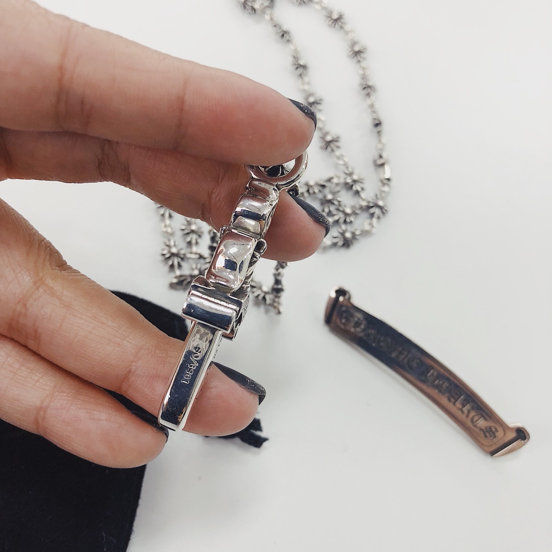 Chrome Hearts 品质克罗心Chrome hearts 十字链小号宝剑项链