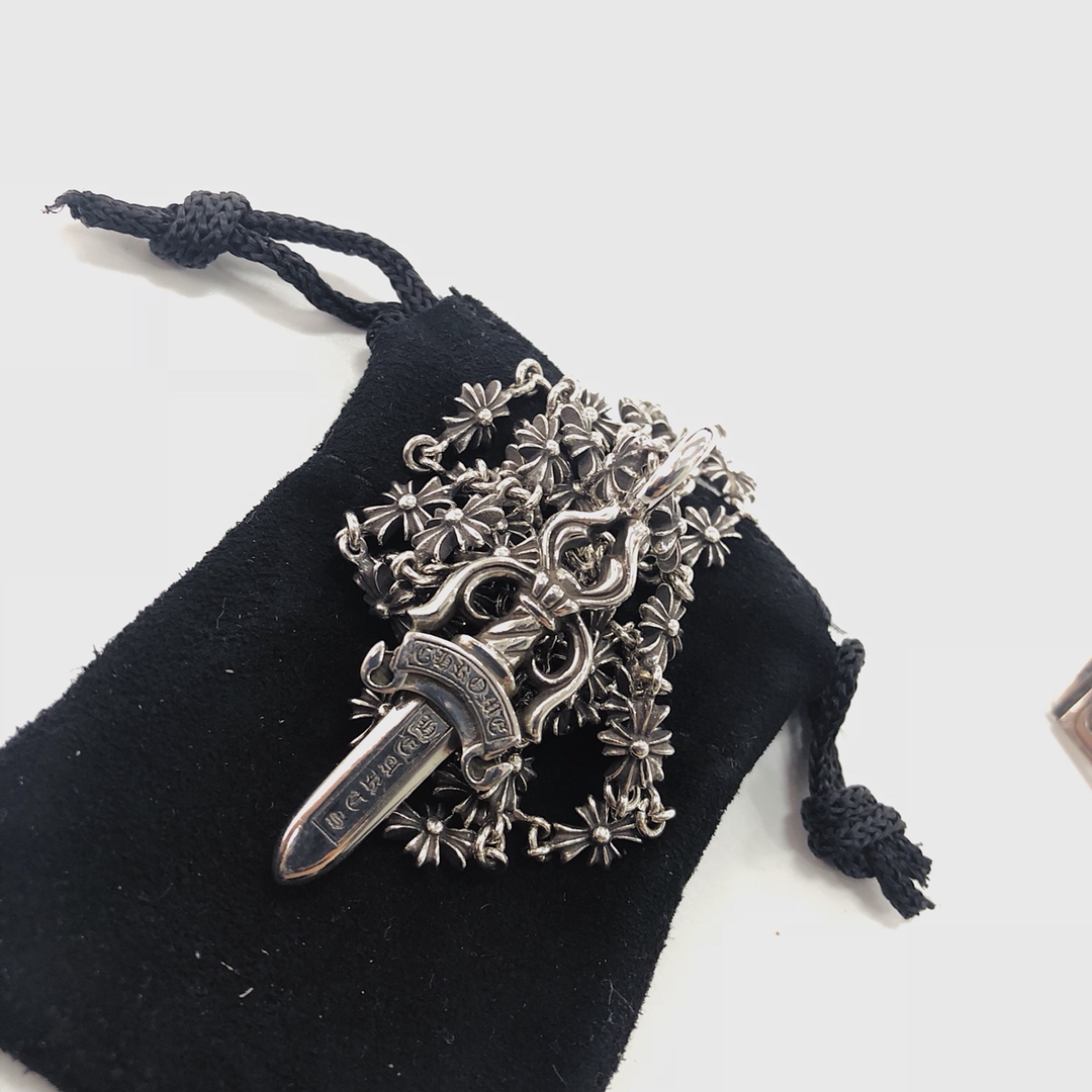 Chrome Hearts 品质克罗心Chrome hearts 十字链小号宝剑项链