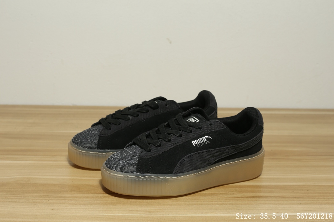 130 #真标半码 彪马 Puma Suede Platform Core 蕾哈娜 厚底增高休闲板鞋 #56Y201218