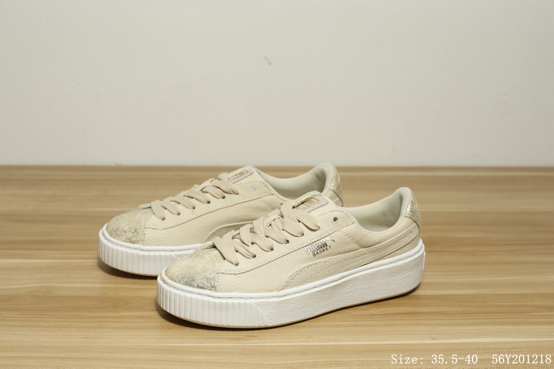 130 #真标半码 彪马 Puma Suede Platform Core 蕾哈娜 厚底增高休闲板鞋 #56Y201218
