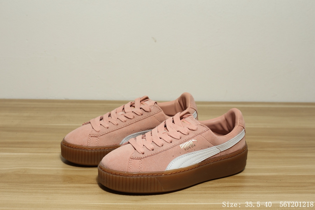 130 #真标半码 彪马 Puma Suede Platform Core 蕾哈娜 厚底增高休闲板鞋 #56Y201218