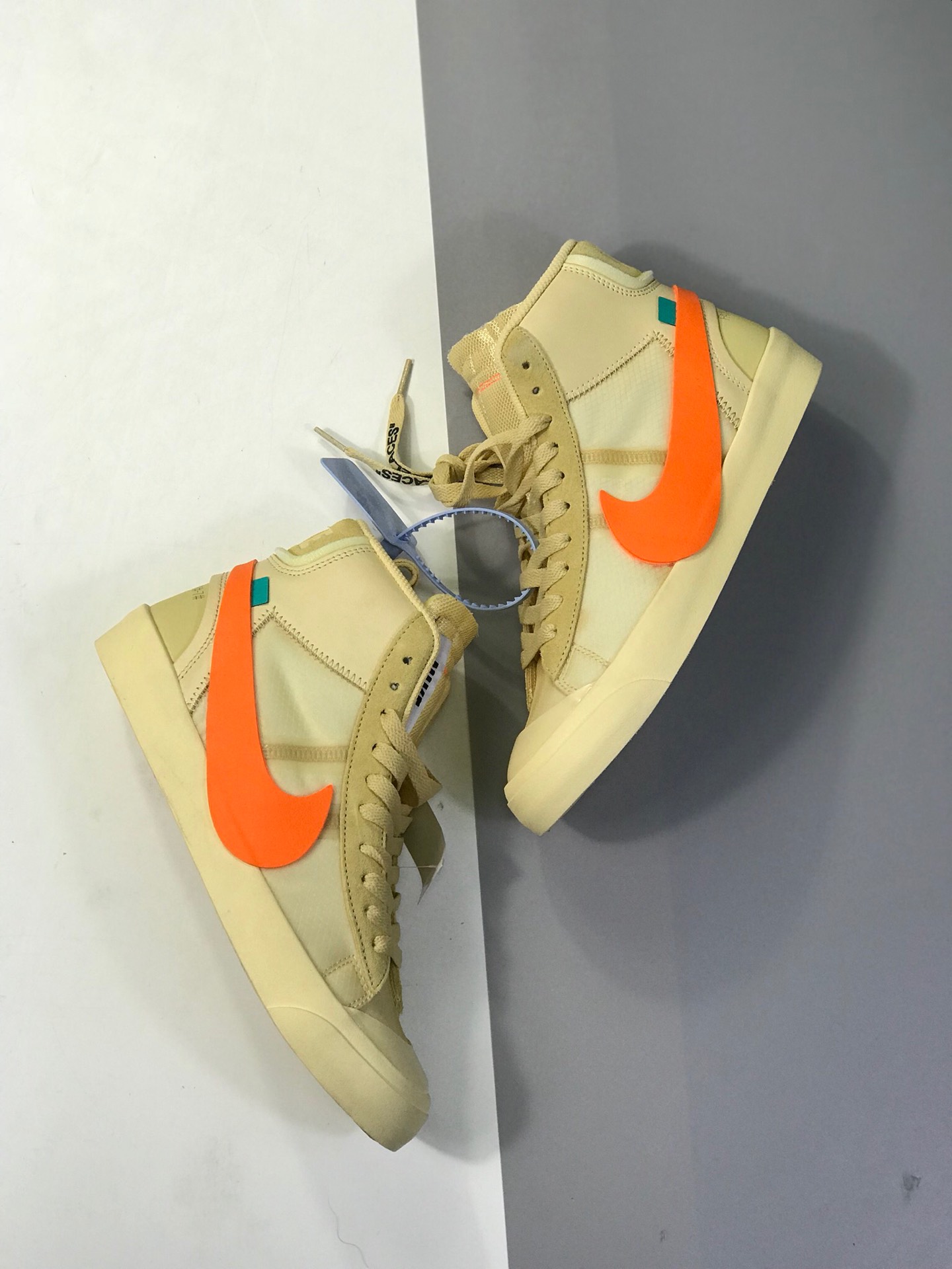 170耐克 The 10: Nike Blazer Mid 高邦板鞋 开拓者联名OW 原装鞋型走线 纯原底 头层