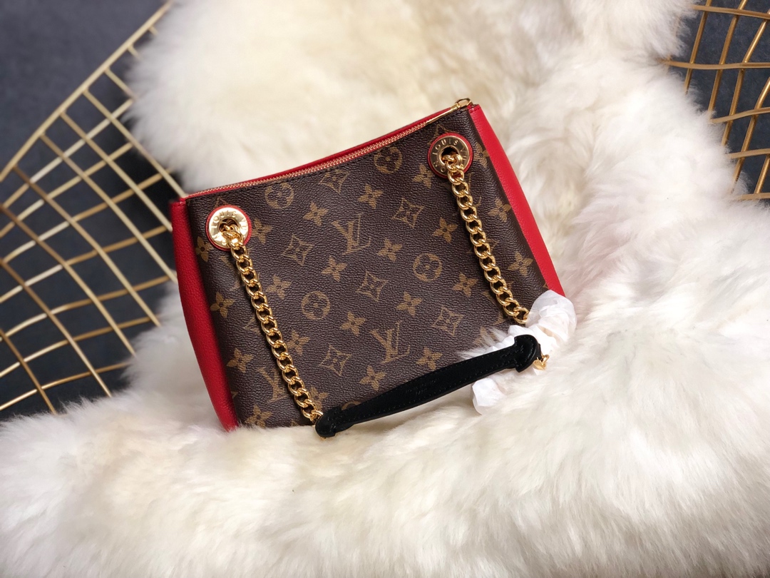 Louis Vuitton Bags Handbags Black Gold Pink Red Monogram Canvas Calfskin Cowhide Fashion Casual M43775