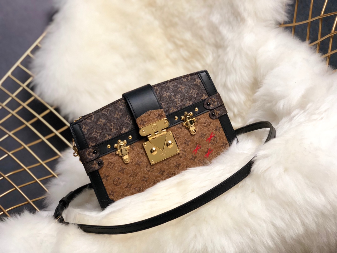 Designer Fake
 Louis Vuitton Bags Handbags Printing Monogram Reverse Canvas Sheepskin Fall Collection M43596