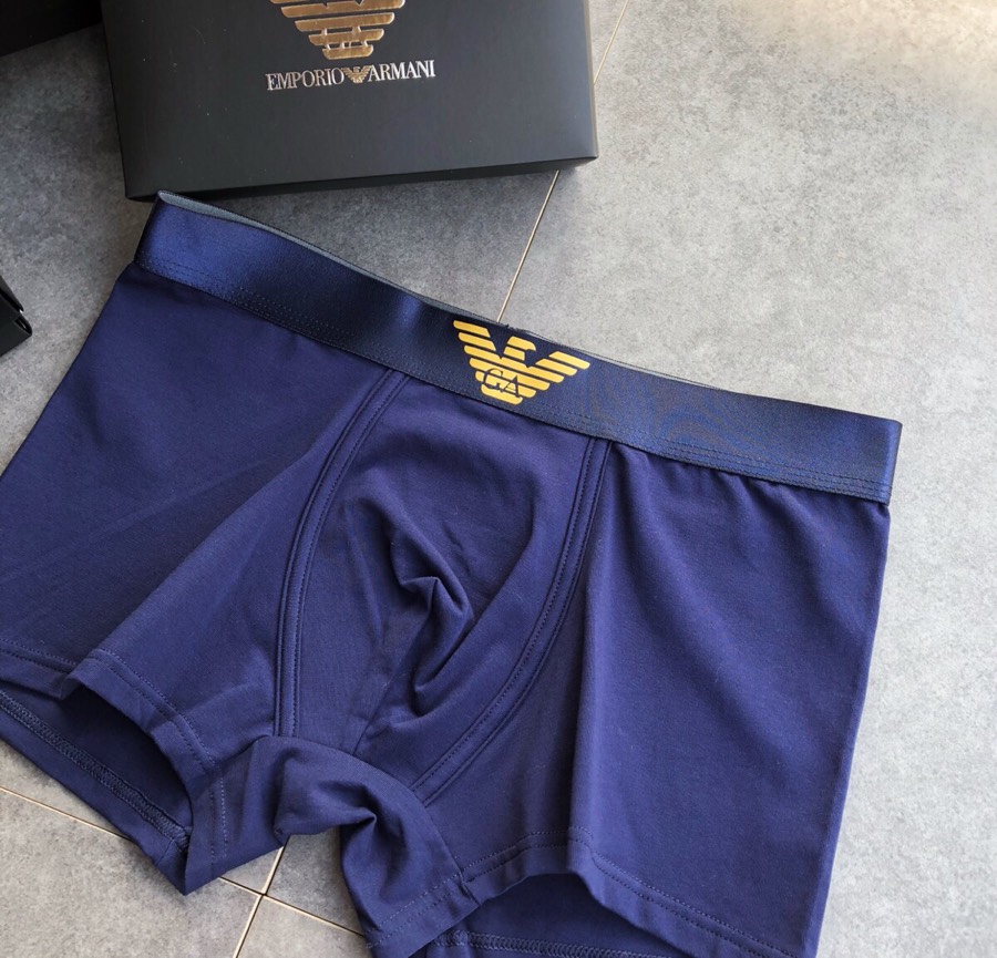 Armani 阿玛尼 经典款 外贸公司合作订单 时尚百搭 舒适男士内裤 科学配 95%棉+5%氨纶,柔软