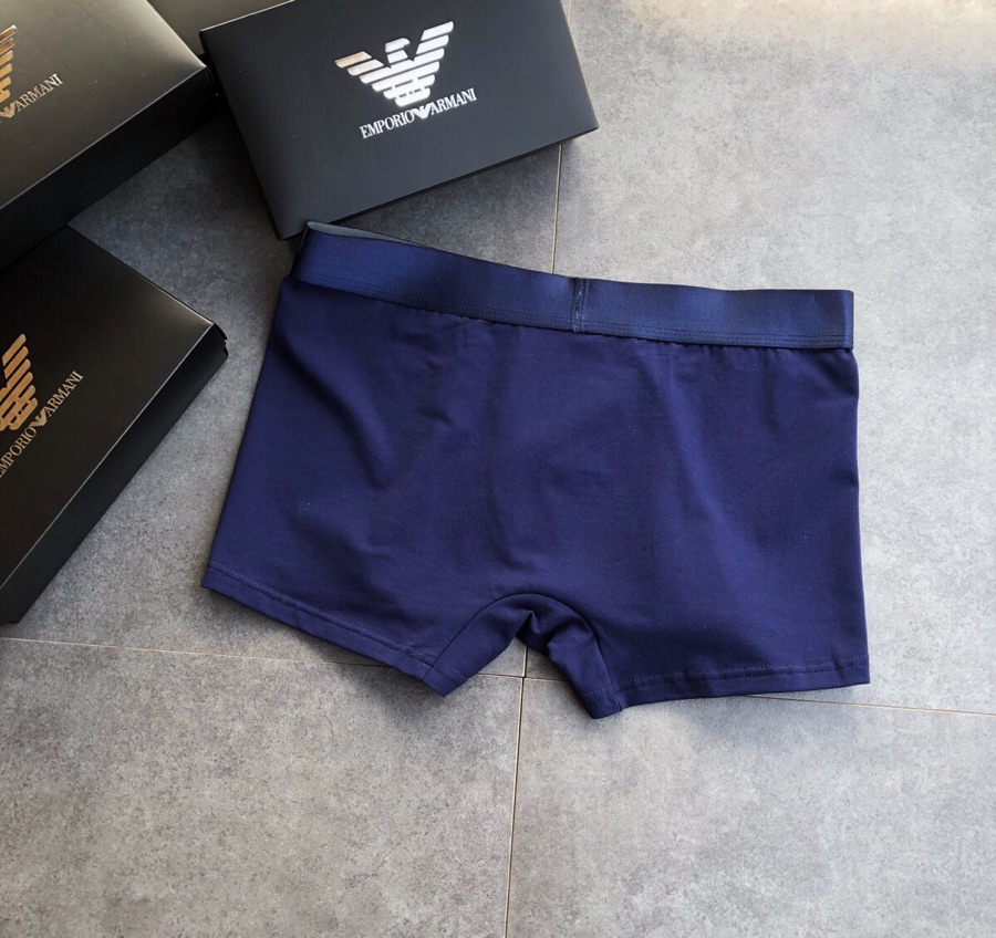 Armani 阿玛尼 经典款 外贸公司合作订单 时尚百搭 舒适男士内裤 科学配 95%棉+5%氨纶,柔软