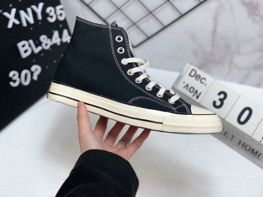 105 蓝底 匡威 Converse 1970s 162050C  复刻三星标  高品质高帮帆布滑板鞋