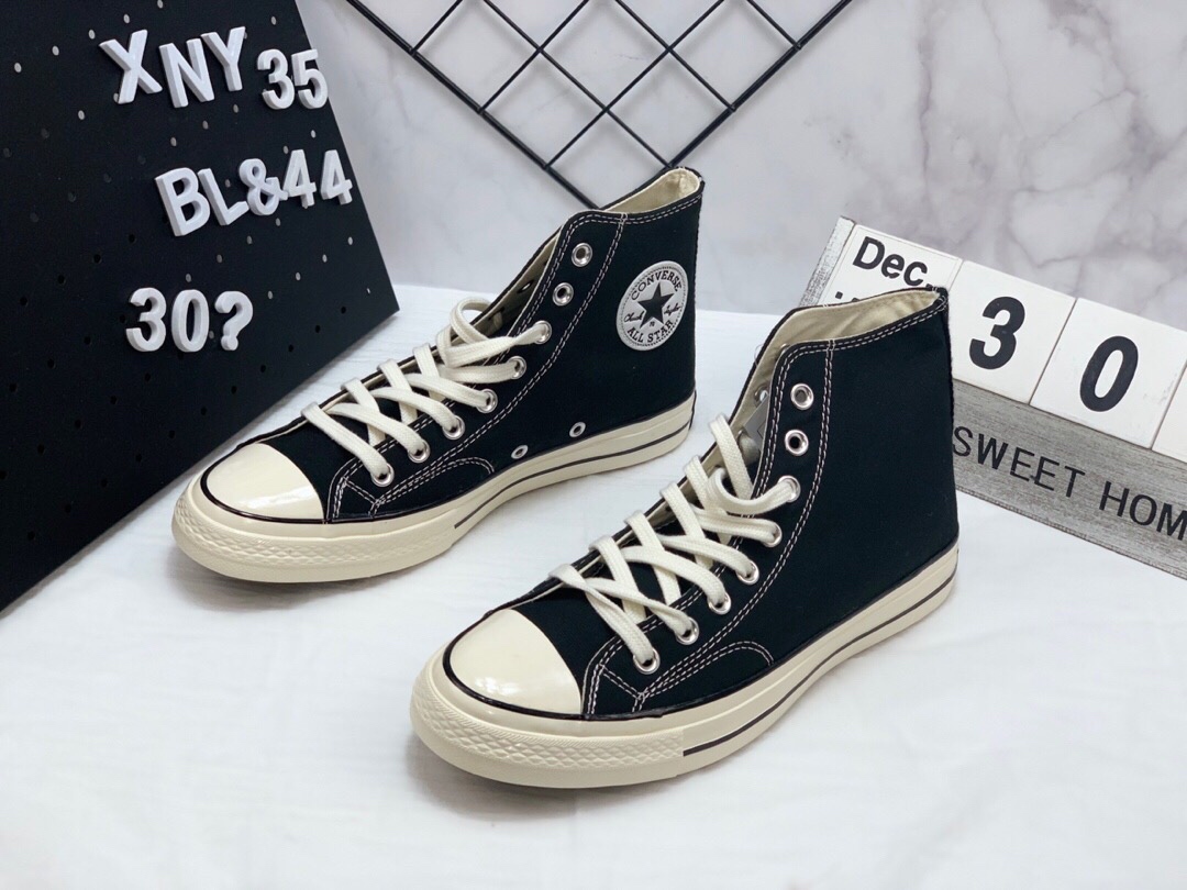 105 蓝底 匡威 Converse 1970s 162050C  复刻三星标  高品质高帮帆布滑板鞋