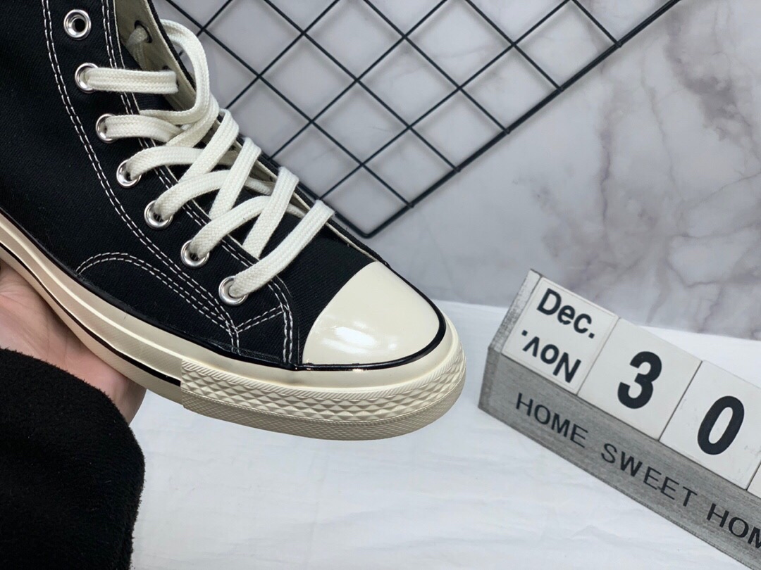 105 蓝底 匡威 Converse 1970s 162050C  复刻三星标  高品质高帮帆布滑板鞋