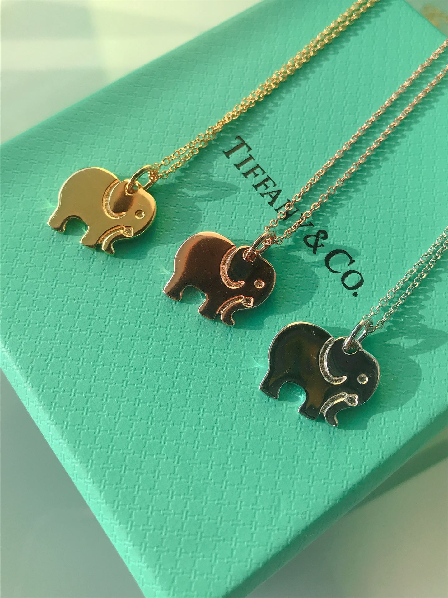 NO:103740,T home Elephant Interesting Elephant Clavicle Chain Platinum/Rose Gold/K Yellow ③ Color, Tiffany Necklace, tiffany, necklace19860909T家 Elephant 有趣大象锁骨链 白金/玫金/K黄 ③色,蒂芙尼项链,tiffany,necklace,Jewelry