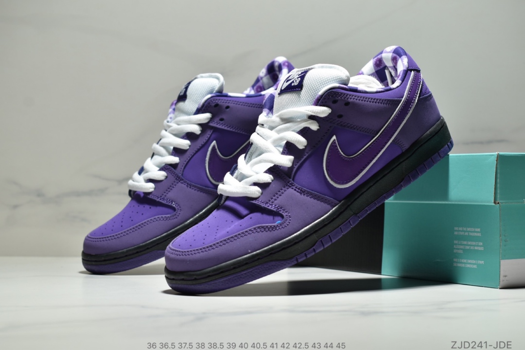 180<br />公司级  唯一正确版本出 新品首发 Concepts x Nike SB Dunk Low欧文 周杰伦 上脚 紫龙虾联名板鞋 原盒原材料 制作 原档案开发  SIZE:40 40.5 41 42 42.5 43 44 45
