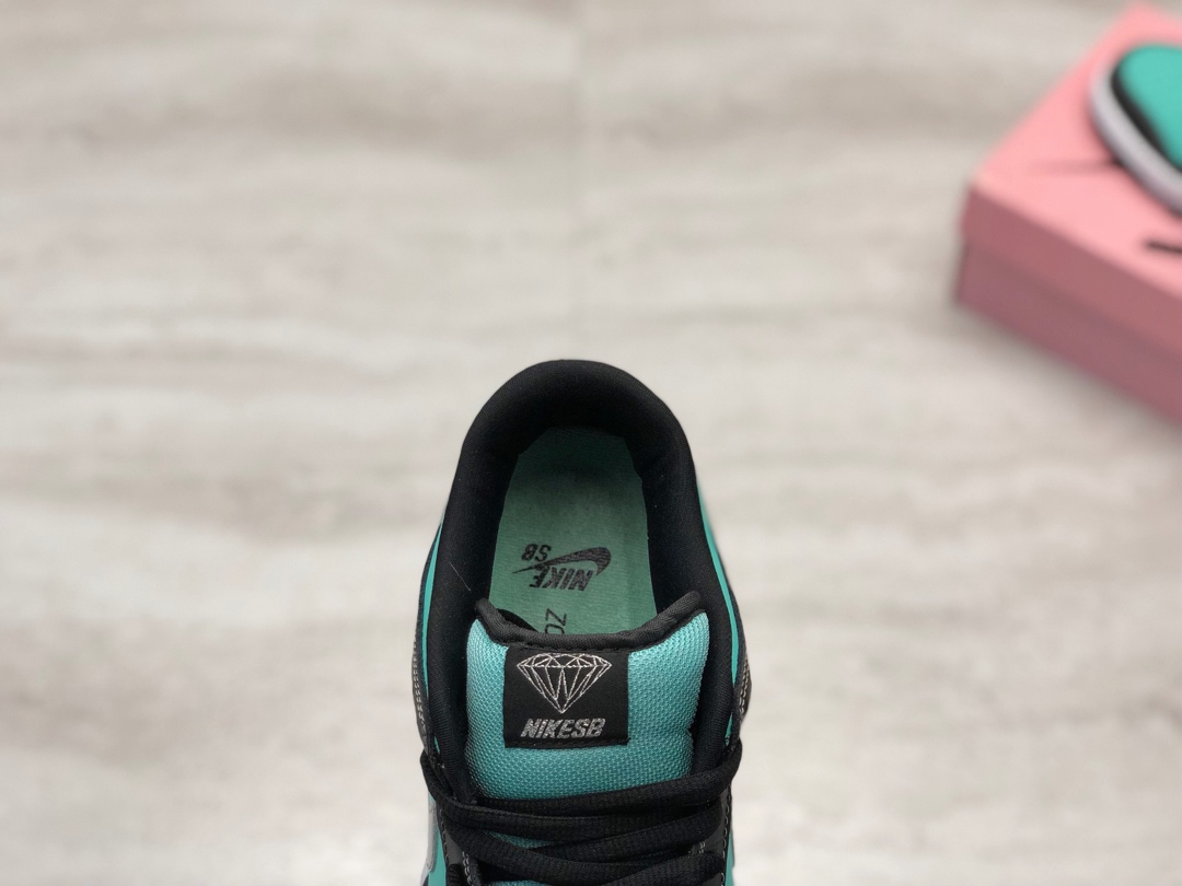 140公司级 全新版本 Nike SB Dunk Low PRO QS 白钻石 蒂凡尼配色 运动休闲滑板鞋 304292-402